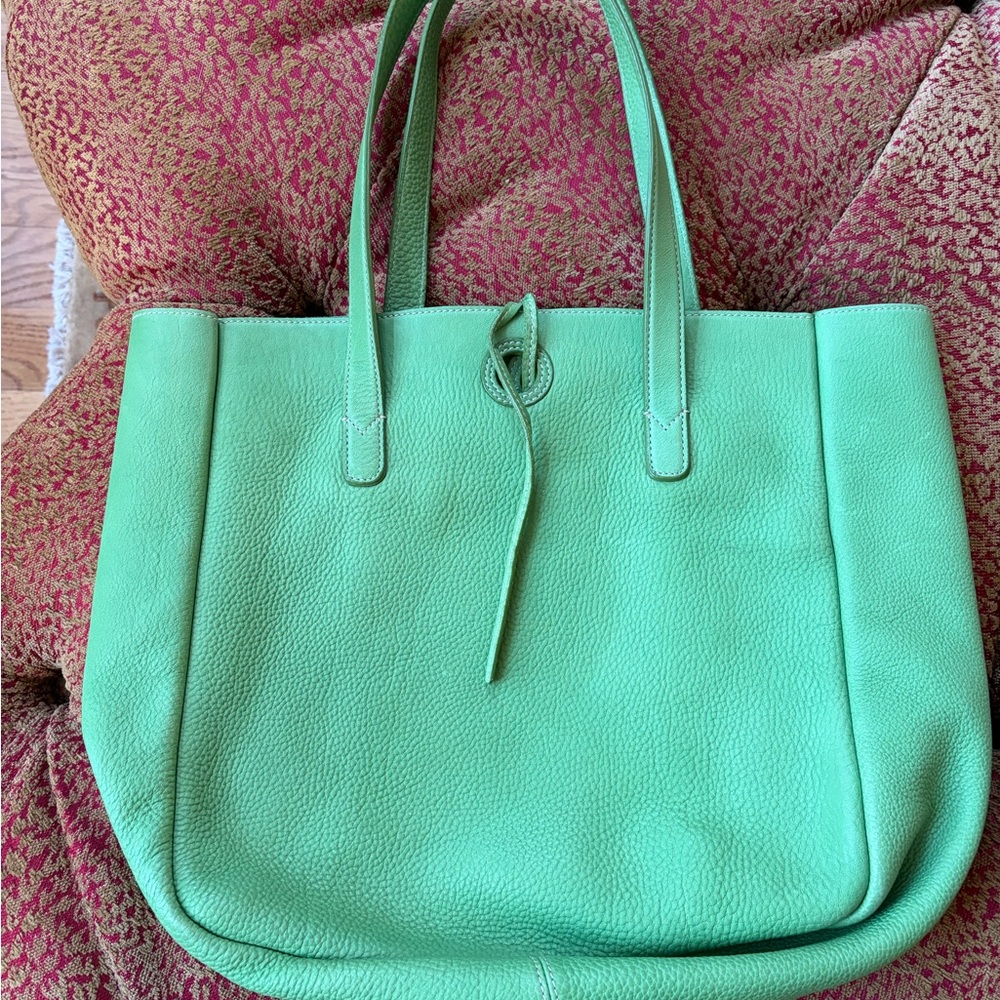 J. Crew Mint Green Tote Bag